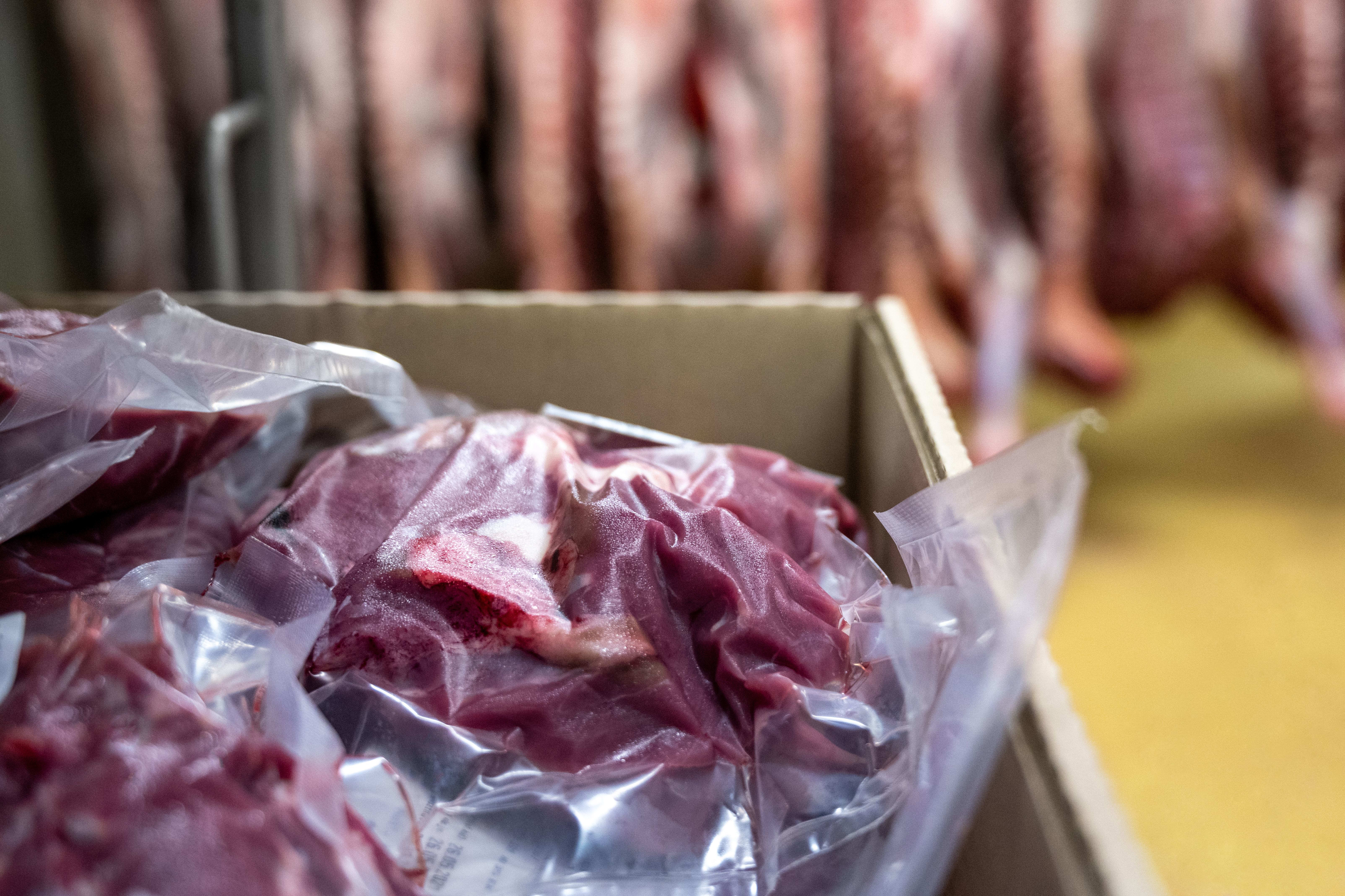 Csomagolt marha húsrészlet